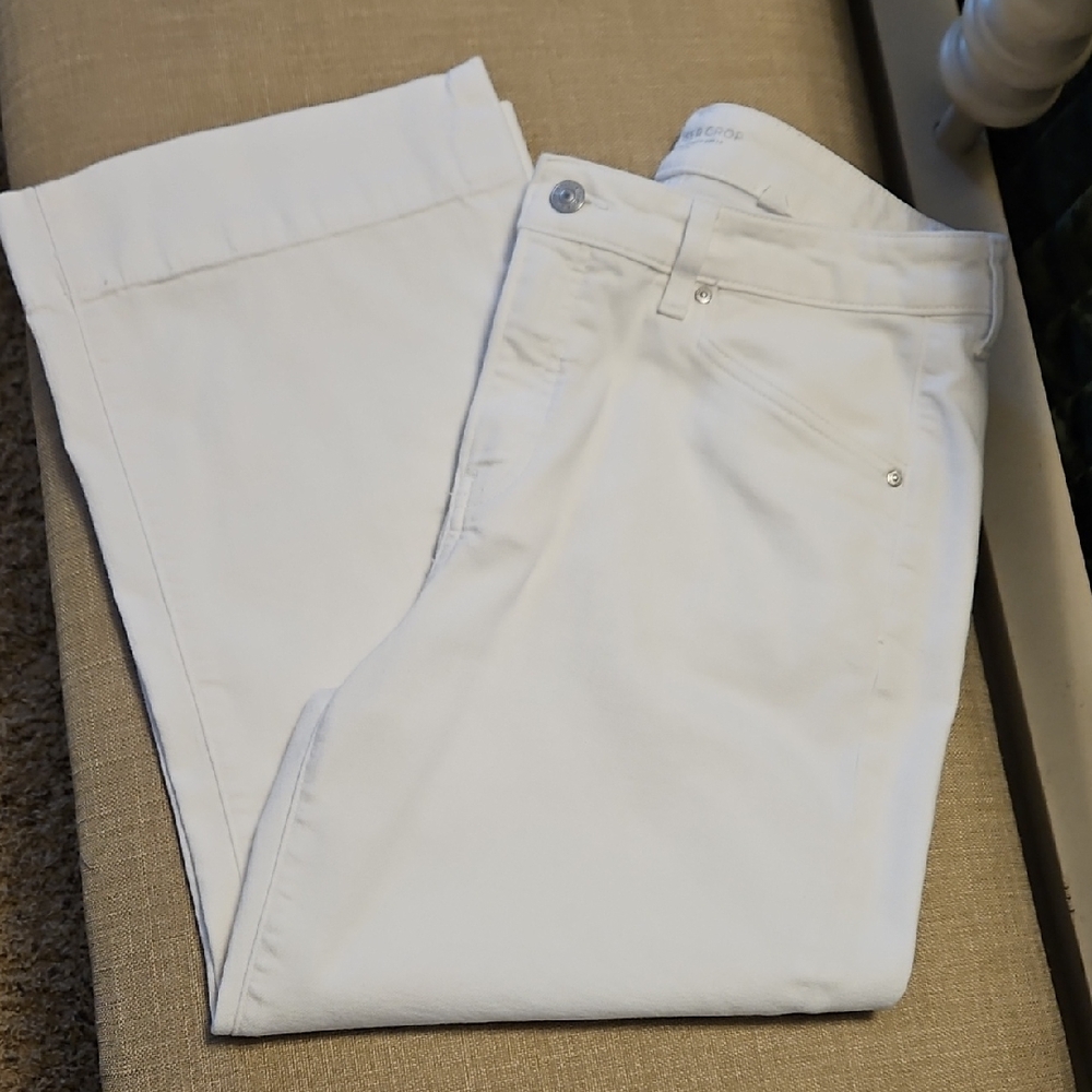 Chico's White Trouser Crop Jean 1.5